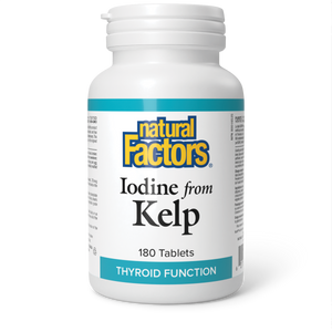IODINE FROM KELP 750 MCG 180 TABS NATURAL FACTORS