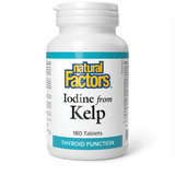 IODINE FROM KELP 750 MCG 180 TABS NATURAL FACTORS