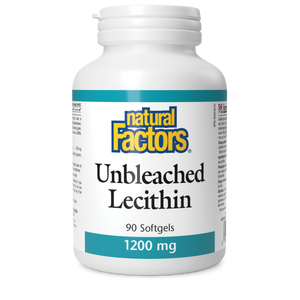 UNBLEACHED LECITHIN 1200 MG 90 CAPS NATURAL FACTORS