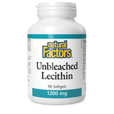 UNBLEACHED LECITHIN 1200 MG 90 CAPS NATURAL FACTORS