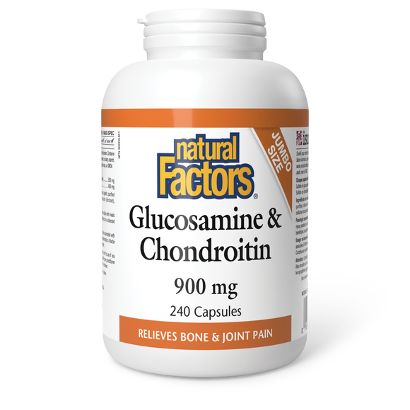 GLUCOSAMINE AND CHONDROITIN 900 MG 240 CAPS NATURAL FACTORS