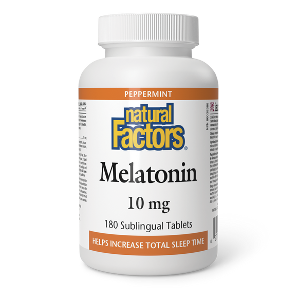 MELATONIN 10 MG 180 TABS NATURAL FACTORS