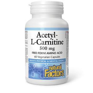 ACETYL-L-CARNITINE 500 MG 60 VCAPS NATURAL FACTORS