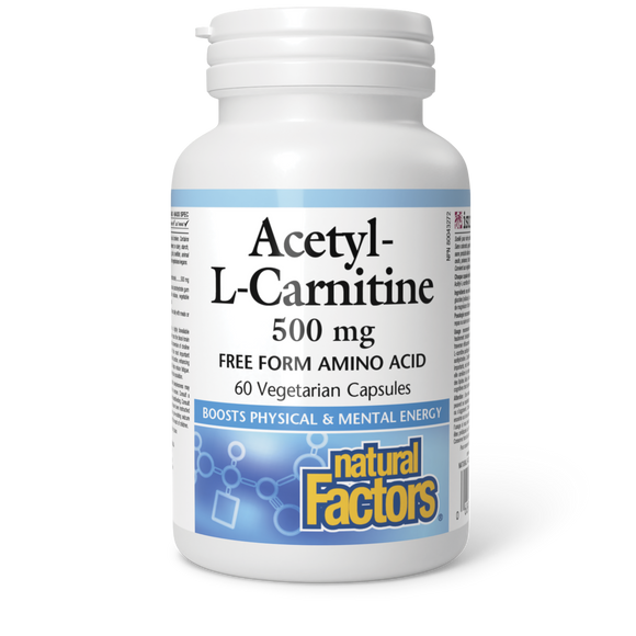 ACETYL-L-CARNITINE 500 MG 60 VCAPS NATURAL FACTORS