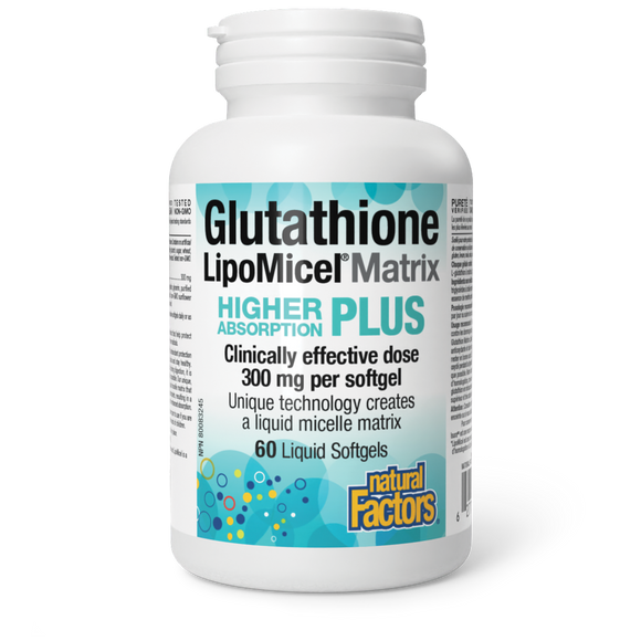 GLUTATHIONE LIPOMICEL MATRIX 300 MG 60 GELS NATURAL FACTORS