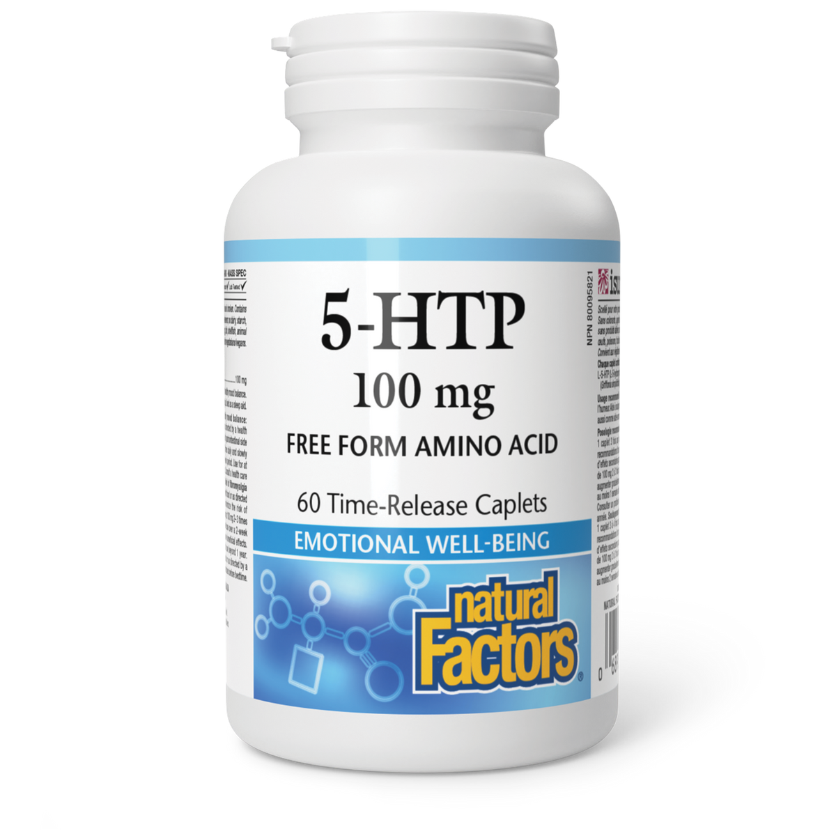 5-HTP 100 MG 60 TIME RELEASE CAPLETS NATURAL FACTORS – Ave Maria Health