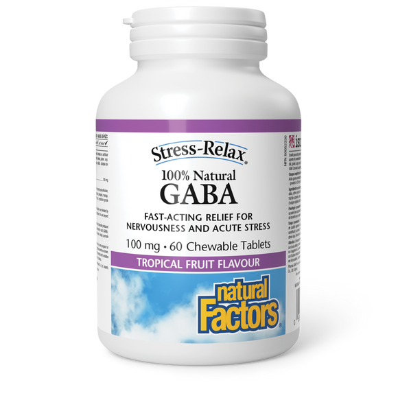 GABA 100 MG 60 CHEWABLES NATURAL FACTORS