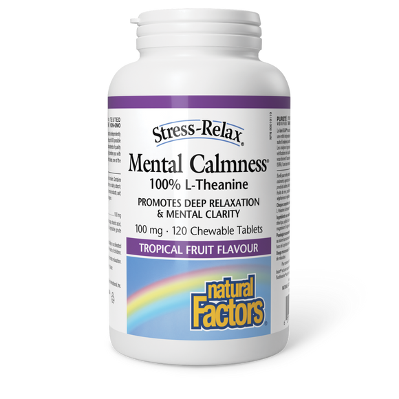 MENTAL CALMNESS 100 MG 120 CHEWABLES NATURAL FACTORS