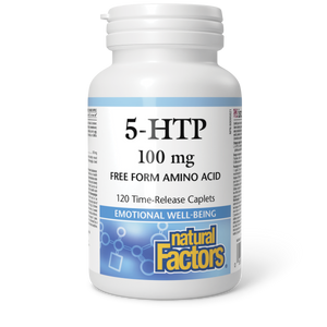 5-HTP 100 MG 120 TIME RELEASE CAPLETS NATURAL FACTORS