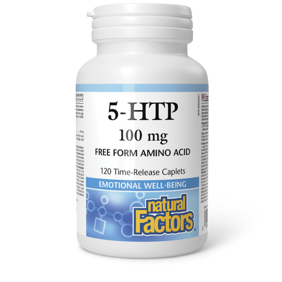 5-HTP 100 MG 120 TIME RELEASE CAPLETS NATURAL FACTORS