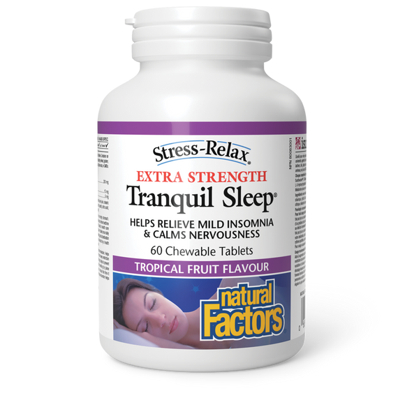 TRANQUIL SLEEP EXTRA STRENGTH 60 TABS NATURAL FACTORS