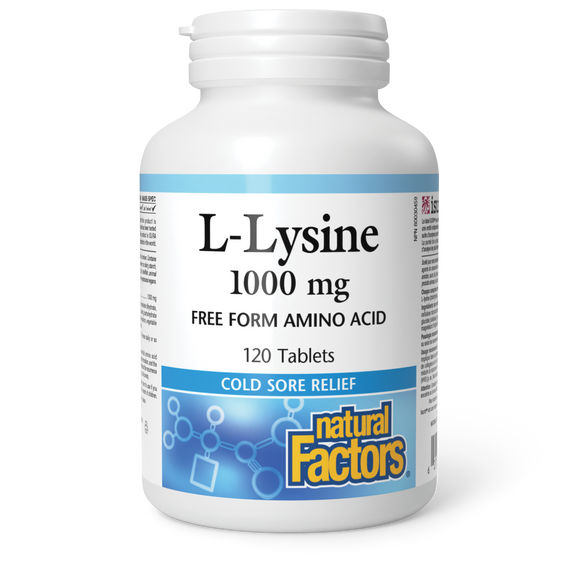 L-LYSINE 1000 MG 120 TABS NATURAL FACTORS