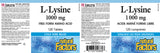 L-LYSINE 1000 MG 120 TABS NATURAL FACTORS