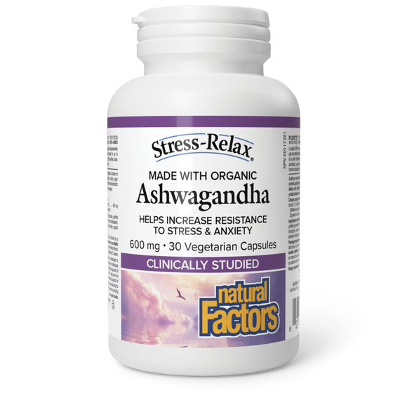 ASHWAGANDHA 600 MG 30 CAPS NATURAL FACTORS