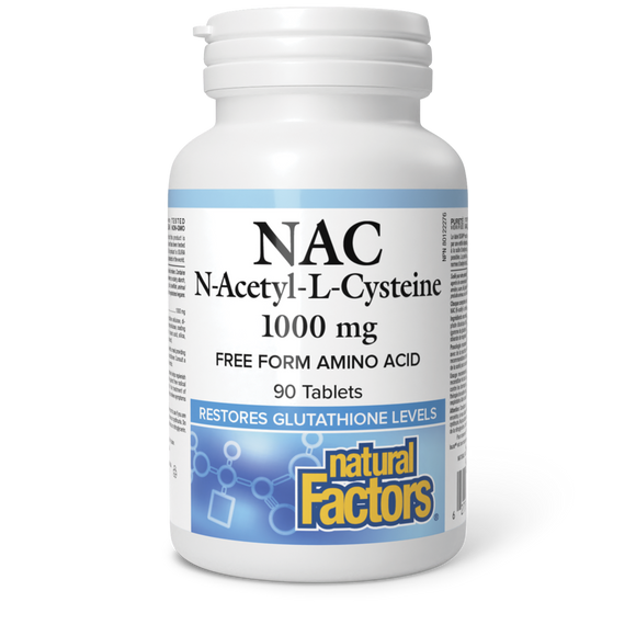 N-ACETYL-L-CYSTEINE 1000 MG 90 TABS NATURAL FACTORS