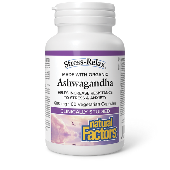 ASHWAGANDHA 600 MG 60 CAPS NATURAL FACTORS