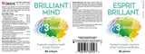 BRILLIANT MIND 90 SOFTGELS 3 BRAINS