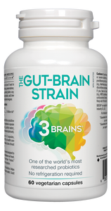 THE GUT BRAIN STRAIN 60 VCAPS 3BRAINS