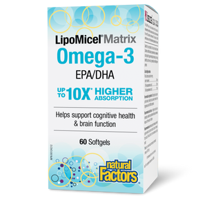 OMEGA-3 LIPOMICEL MATRIX 60 GELS NATURAL FACTORS