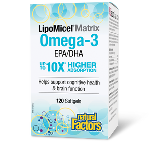 OMEGA-3 LIPOMICEL MATRIX 120 GELS NATURAL FACTORS