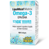 OMEGA-3 LIPOMICEL MATRIX 120 GELS NATURAL FACTORS