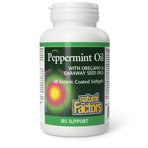 PEPPERMINT OIL ENTERIC COATED 60 SOFTGELS NATURAL FACTORS