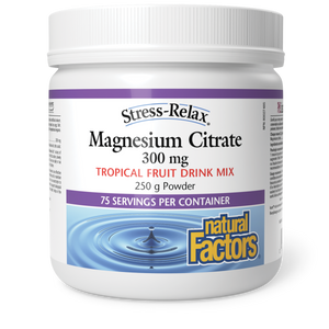 MAGNESIUM CITRATE POWDER TROPICAL FRUIT 250 G NATURAL FACTORS