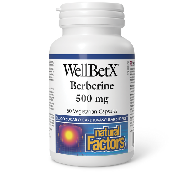 BERBERINE WELLBETX 500 MG 60 CAPS NATURAL FACTORS