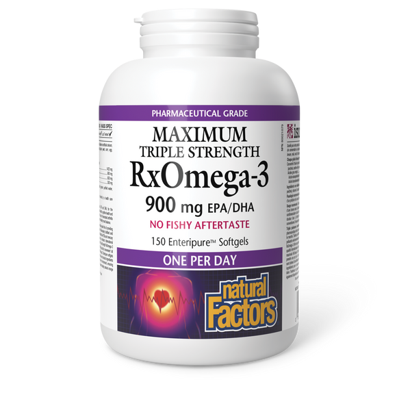 RX OMEGA-3 900 MG 150 ENTERIC COATED SOFTGELS NATURAL FACTORS