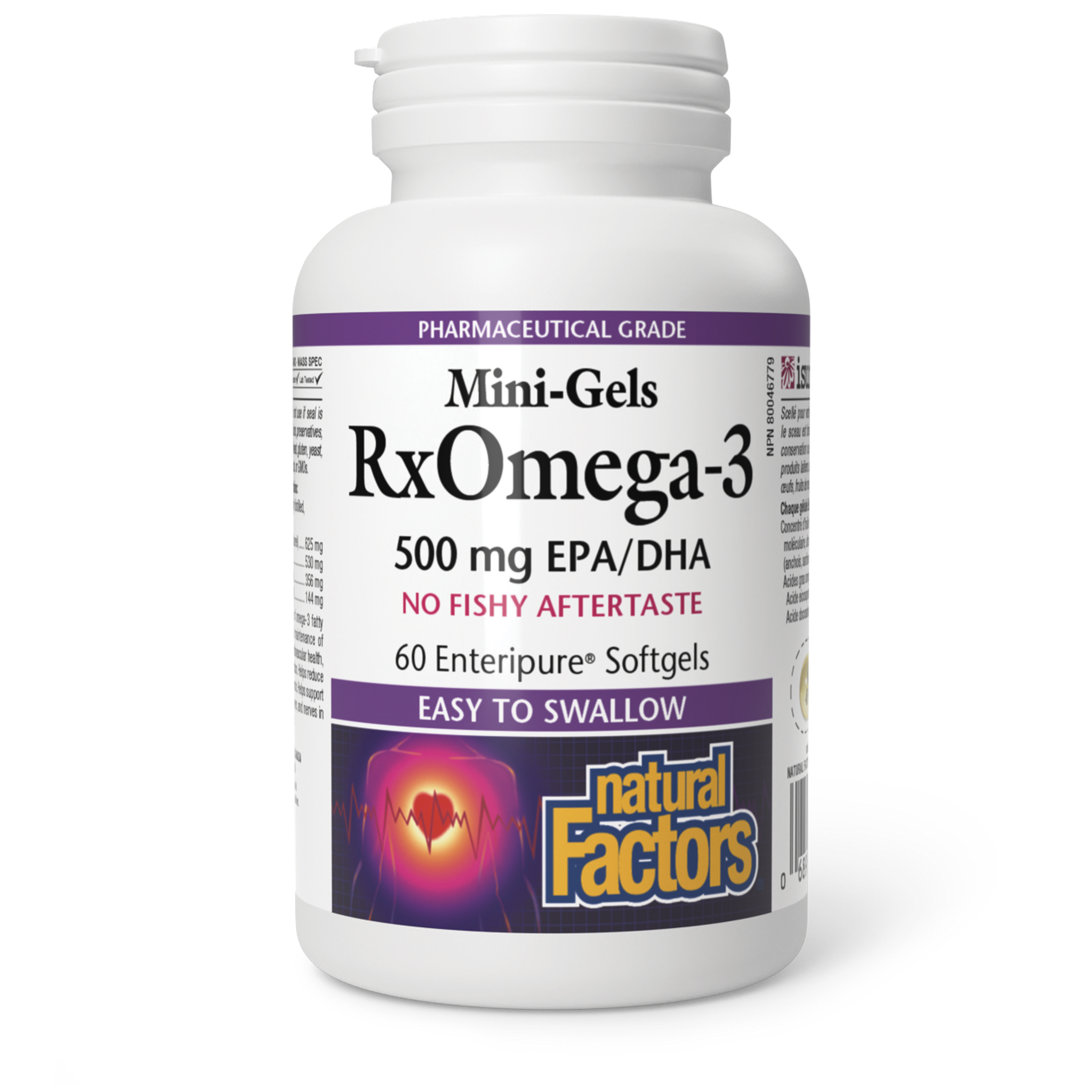 RX OMEGA-3 500 MG 60 MINI ENTERIC COATED SOFTGELS NATURAL FACTORS – Ave ...