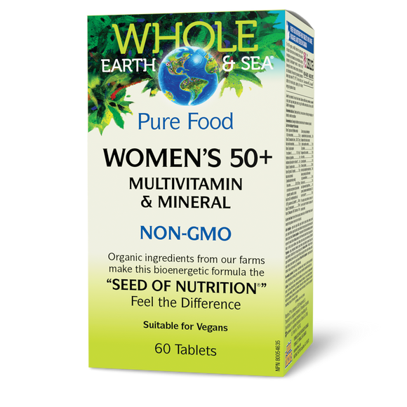 WOMENS 50+ WHOLE EARTH MULTI 60 TABS NATURAL FACTORS