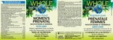 WOMENS PRENATAL WHOLE EARTH AND SEA 60 TABS NATURAL FACTORS