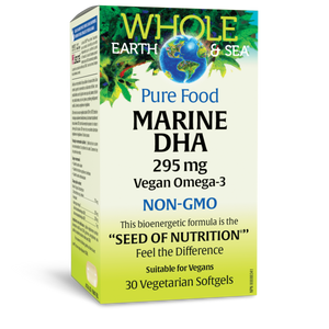 MARINE DHA 295 MG 30 SOFTGELS WHOLE EARTH & SEA NATURAL FACTORS