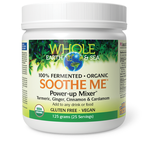 SOOTHE ME POWER-UP MIXER ORGANIC 125G WHOLE EARTH & SEA NATURAL FACTORS