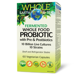 FERMENTED WHOLE FOOD PROBIOTIC WITH PRE AND POSTBIOTICS 10 BILLION 60 CAPS WHOLE EARTH AND SEA