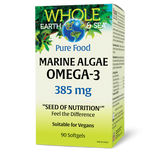 MARINE ALGAE OMEGA-3 385 MG 90 GELS WHOLE EARTH & SEA NATURAL FACTORS
