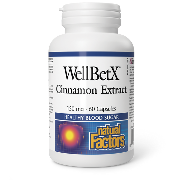 CINNAMON WELLBETX 150 MG 60 CAPS NATURAL FACTORS