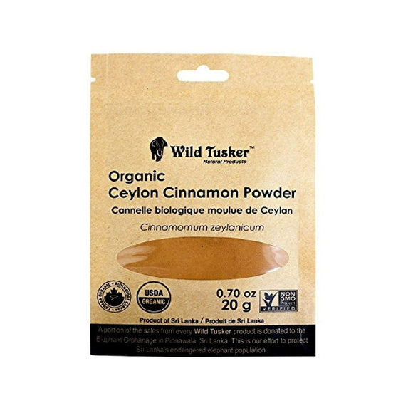 CINNAMON CEYLON ORGANIC 20 G WILD TUSKER