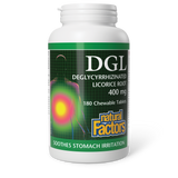 DGL LICORICE 400 MG 180 CHEWABLES NATURAL FACTORS