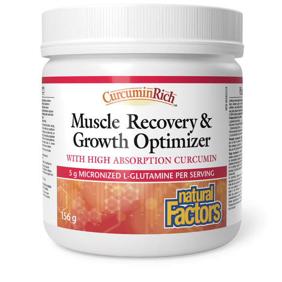 MUSCLE RECOVERY GROWTH 156 G CURCUMIN RICH NATURAL FACTORS