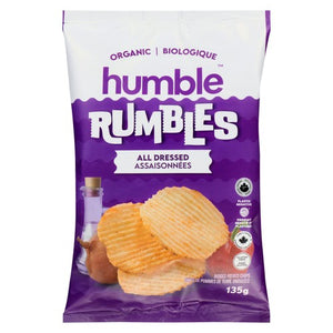 ALL DRESSED POTATO CHIPS ORGANIC 135G HUMBLE RUMBLES