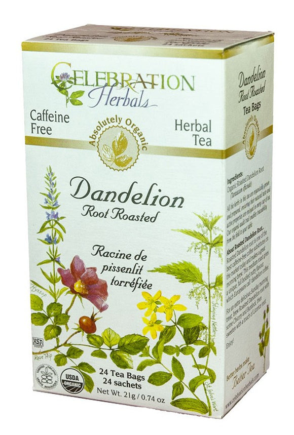 DANDELION ROOT TEA 24 TEA BAGS CELEBRATION HERBALS