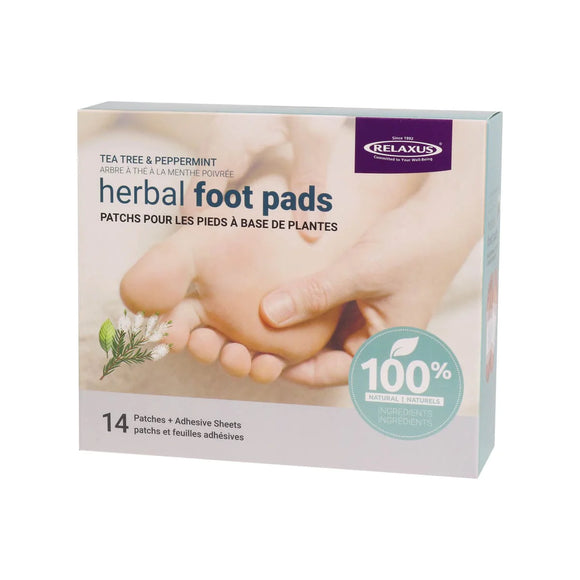 HERBAL FOOT PADS TEA TREE & PEPPERMINT 14 PATCHES RELAXUS
