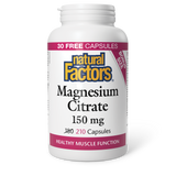 MAGNESIUM CITRATE 150 MG 210 CAPS NATURAL FACTORS