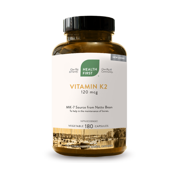 VITAMIN K2 MAX 120 MCG 180 VCAPS HEALTH FIRST