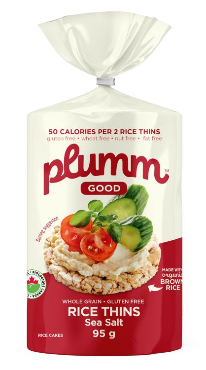 BROWN RICE THINS SEA SALT ORGANIC 95 G PLUM.M.GOOD