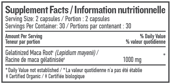 MACA ROOT 60 CAPS BOTANICA – Ave Maria Health