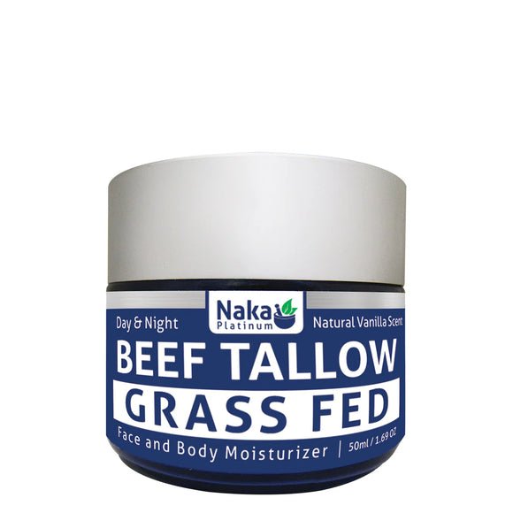 BEEF TALLOW ORGANIC FACE & BODY MOISTURIZER VANILLA SCENT 50ML NAKA