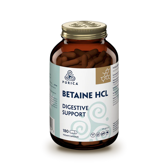 BETAINE HCL 500 MG 180 CAPS PURICA
