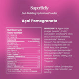 SUPERBELLY GUT-BUILDING HYDRATION POWDER ACAI POMEGRANATE 15 PACKETS BLUME